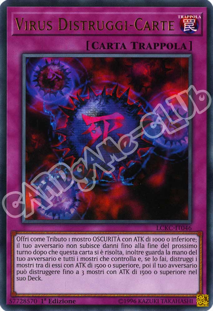 LCKC-IT046 Virus Distruggi-Carte (Versione B) ultra rara 1a Edizione (IT) -NEAR MINT-