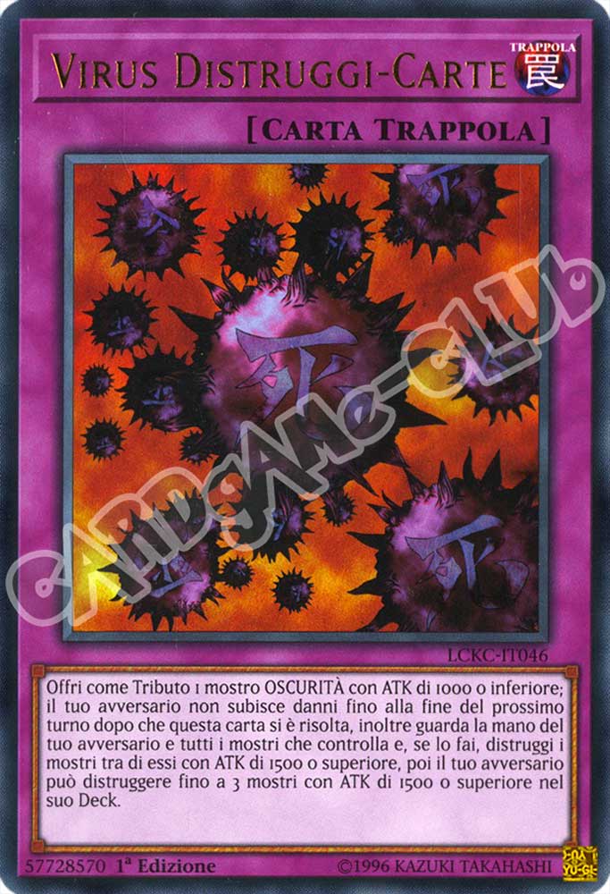 LCKC-IT046 Virus Distruggi-Carte (Versione A) ultra rara 1a Edizione (IT) -NEAR MINT-