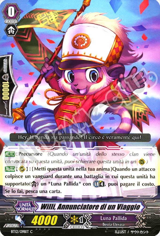 BT12-IT098 Willi, Annunciatore di un Viaggio comune normale (IT) -NEAR MINT-