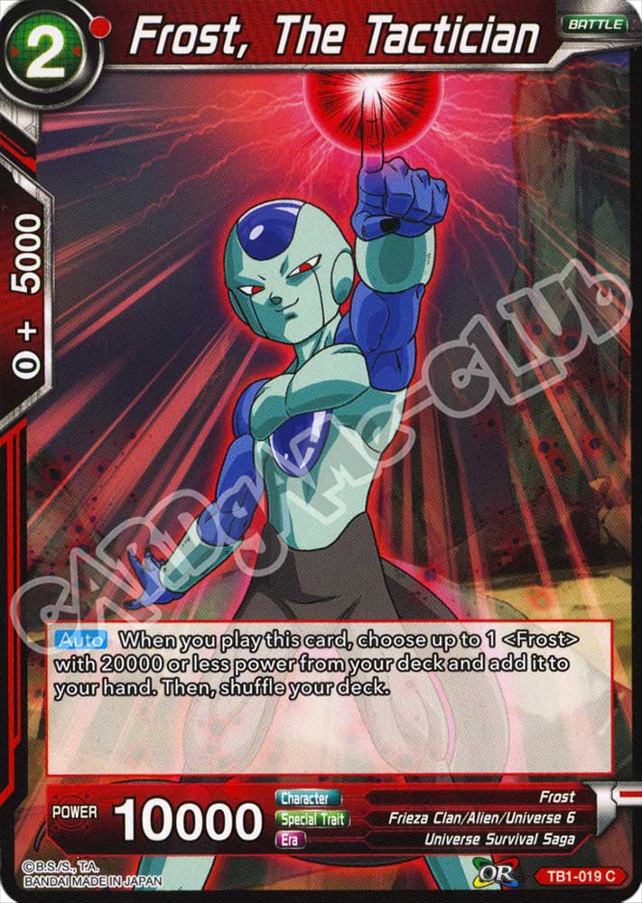 BT1-019 Frost, The Tactician comune normale (EN) -NEAR MINT-