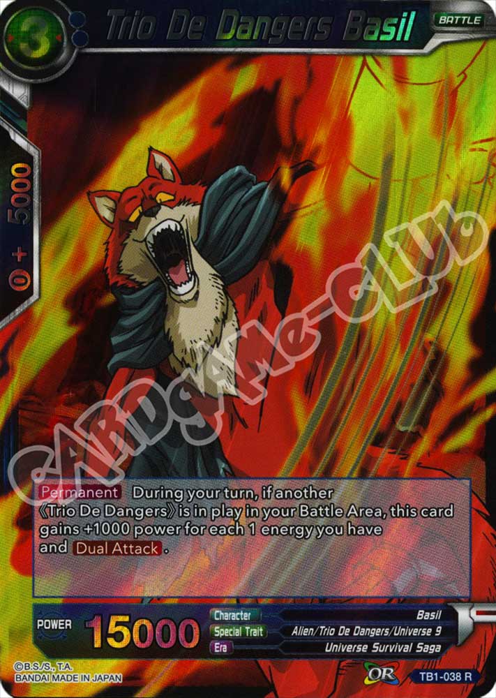 BT1-038 Trio De Dangers Basil rara foil (EN) -NEAR MINT-