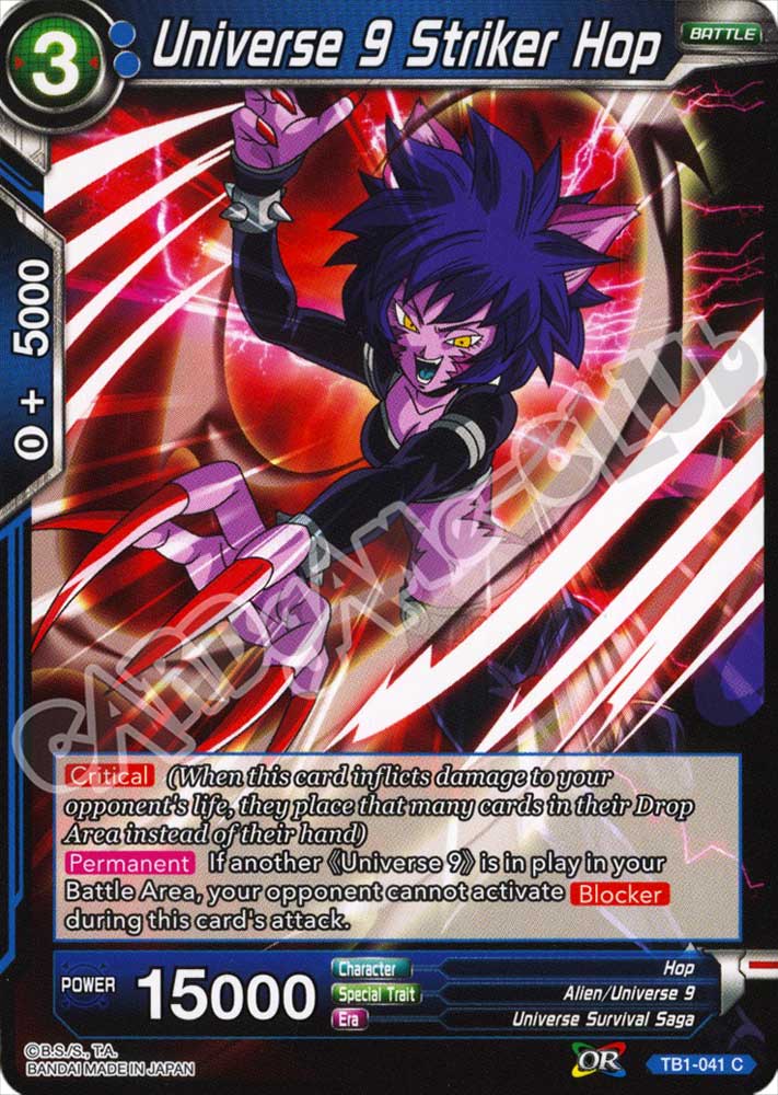 BT1-041 Universe 9 Striker Hop comune normale (EN) -NEAR MINT-