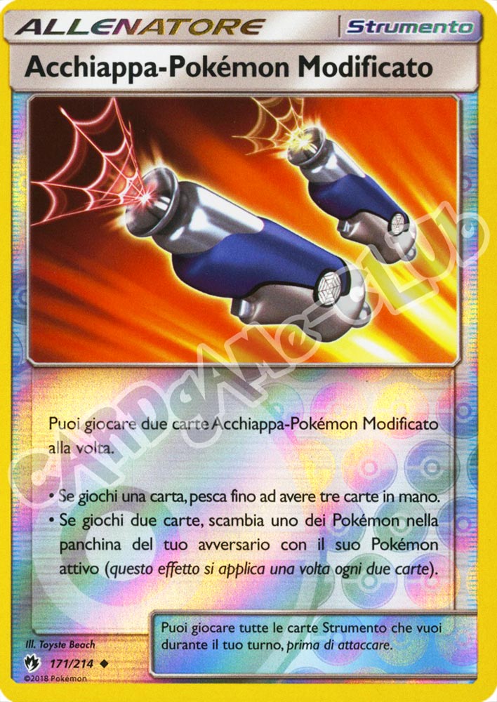 171 / 214 Acchiappa-Pokemon Modificato non comune reverse (IT) -NEAR MINT-