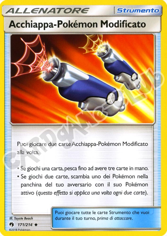 171 / 214 Acchiappa-Pokemon Modificato non comune normale (IT) -NEAR MINT-