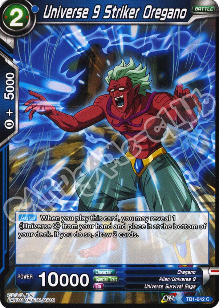 BT1-042 Universe 9 Striker Oregano comune normale (EN) -NEAR MINT-