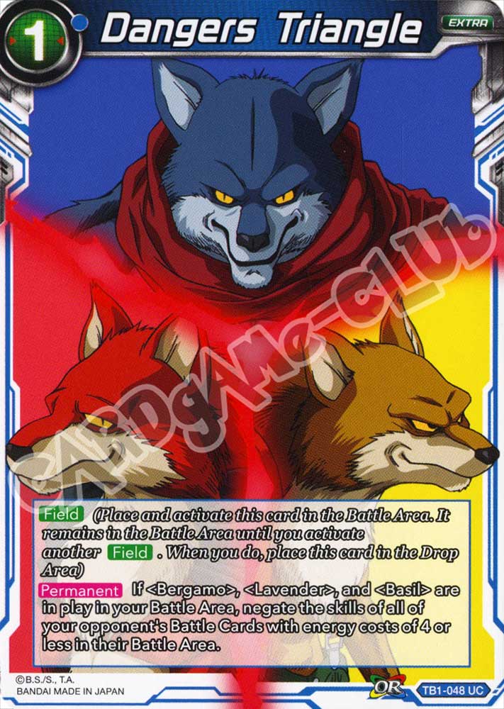 BT1-048 Dangers Triangle non comune normale (EN) -NEAR MINT-