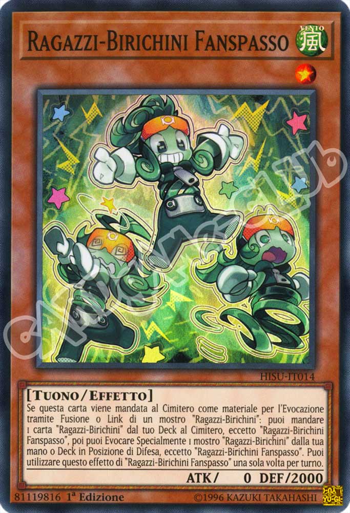 HISU-IT014 Ragazzi-Birichini Fanspasso super rara 1a Edizione (IT) -NEAR MINT-