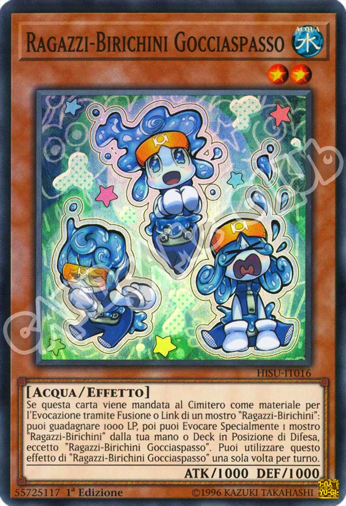 HISU-IT016 Ragazzi-Birichini Gocciaspasso super rara 1a Edizione (IT) -NEAR MINT-
