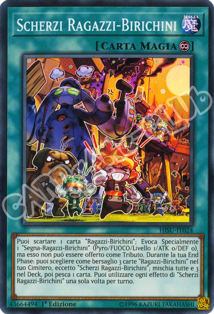 HISU-IT024 Scherzi Ragazzi-Birichini super rara 1a Edizione (IT) -NEAR MINT-