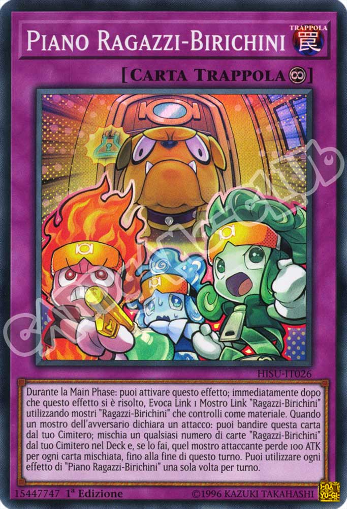 HISU-IT026 Piano Ragazzi-Birichini super rara 1a Edizione (IT) -NEAR MINT-