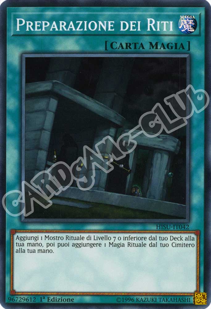 HISU-IT042 Preparazione dei Riti super rara 1a Edizione (IT) -NEAR MINT-