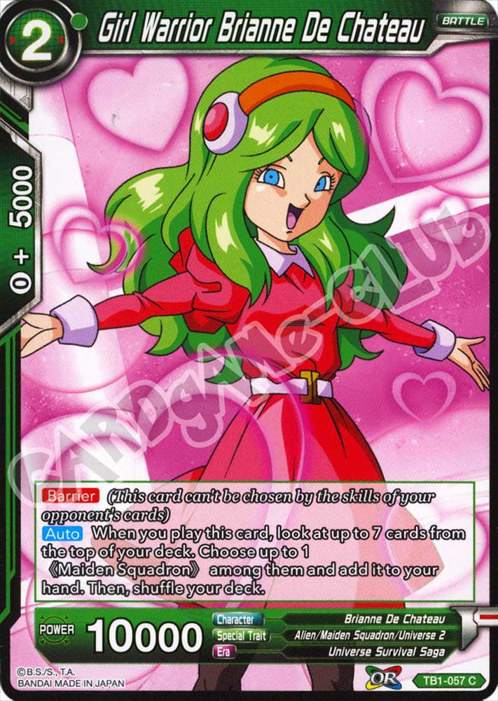 BT1-057 Girl Warrior Brianne De Chateau comune normale (EN) -NEAR MINT-