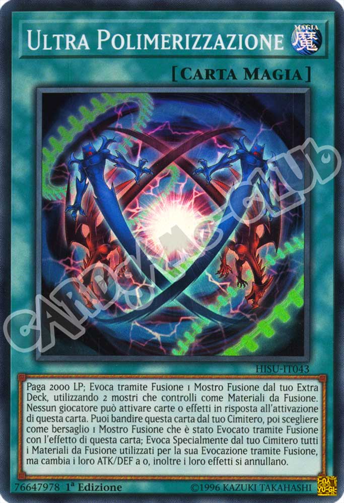HISU-IT043 Ultra Polimerizzazione super rara 1a Edizione (IT) -NEAR MINT-