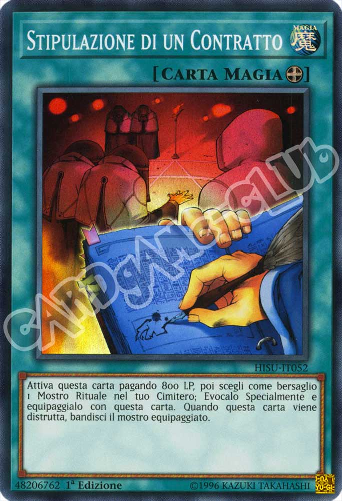 HISU-IT052 Stipulazione di un Contratto super rara 1a Edizione (IT) -NEAR MINT-