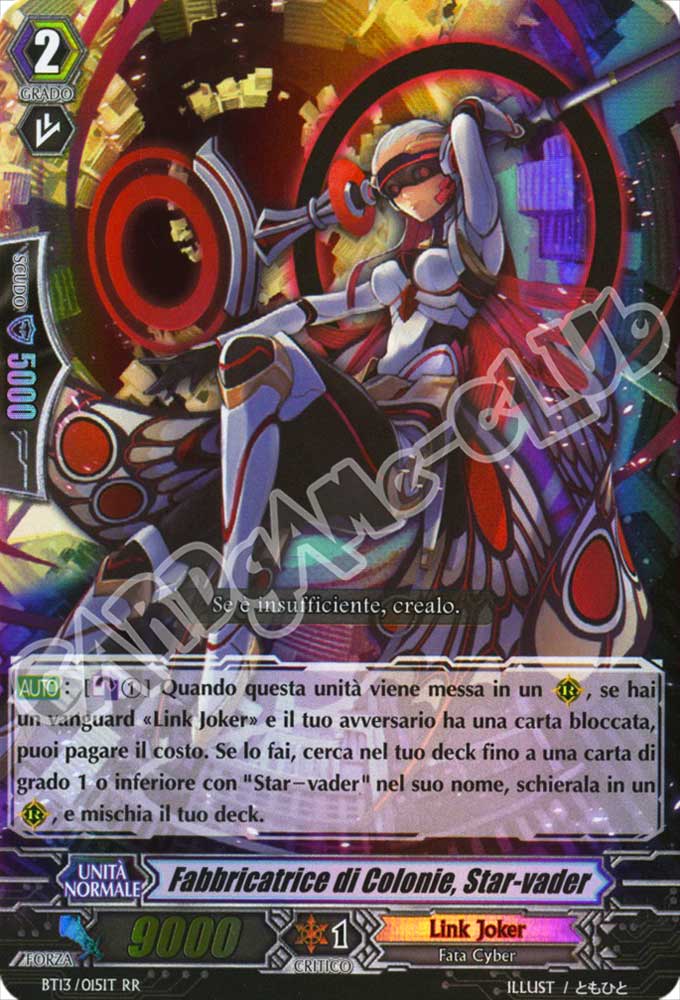 BT13-IT015 Fabbricante di Colonie, Star-vader doppia rara foil (IT) -NEAR MINT-