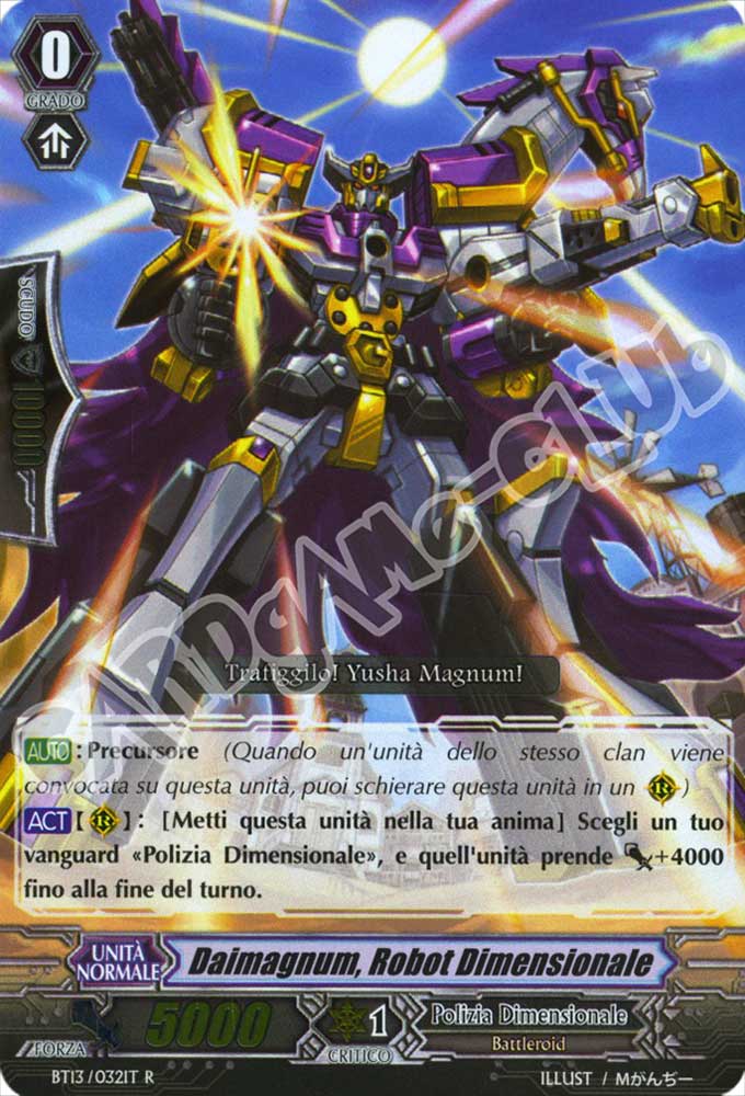 BT13-IT032 Daimagnum, Robot Dimensionale rara foil (IT) -NEAR MINT-