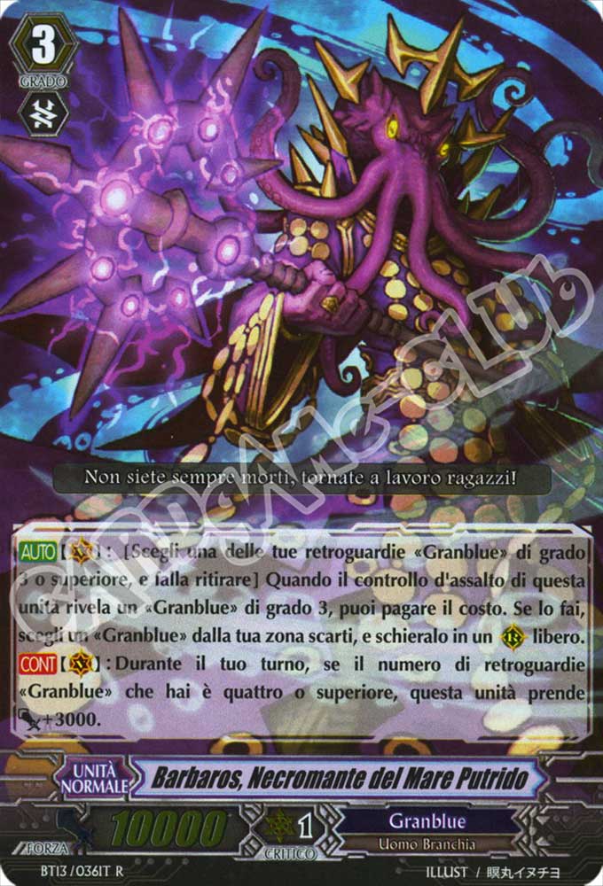 BT13-IT036 Barbaros, Necromante del Mare Putrido rara foil (IT) -NEAR MINT-