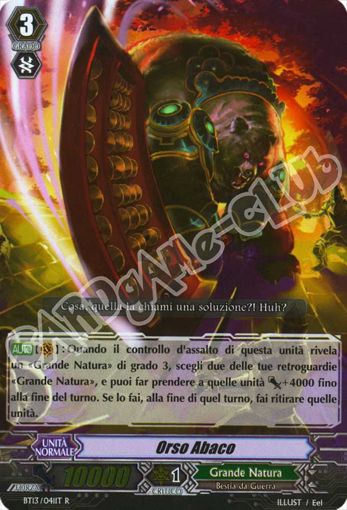 BT13-IT041 Orso Abaco rara foil (IT) -NEAR MINT-