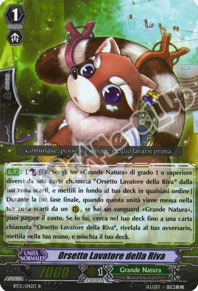 BT13-IT042 Orsetto Lavatore della Riva rara foil (IT) -NEAR MINT-