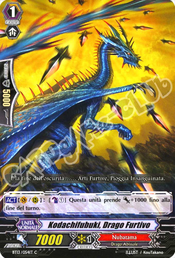 BT13-IT054 Kodachifubuki, Drago Furtivo comune normale (IT) -NEAR MINT-