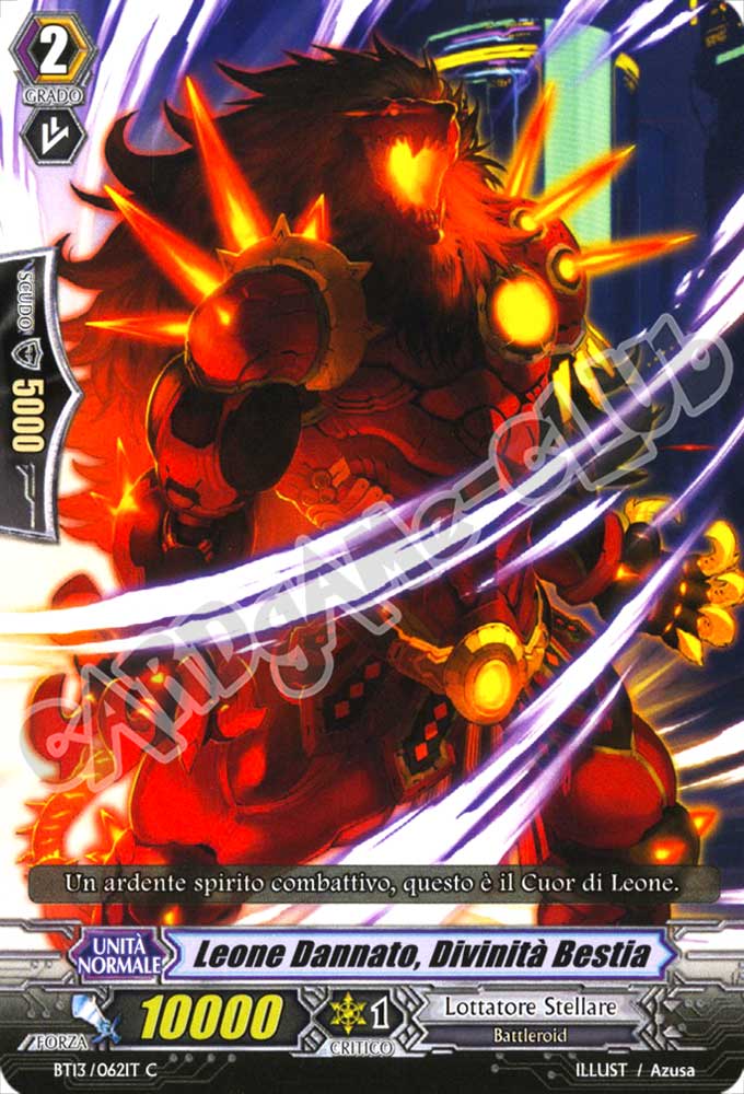 BT13-IT062 Leone Dannato, Divinita' Bestia comune normale (IT) -NEAR MINT-