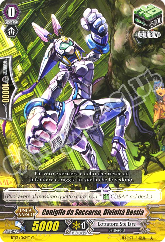 BT13-IT069 Coniglio da Soccorso, Divinita' Bestia comune normale (IT) -NEAR MINT-