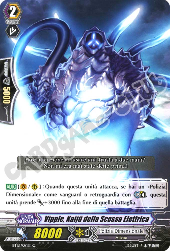 BT13-IT071 Vipple, Kaiju della Scossa Elettrica comune normale (IT) -NEAR MINT-