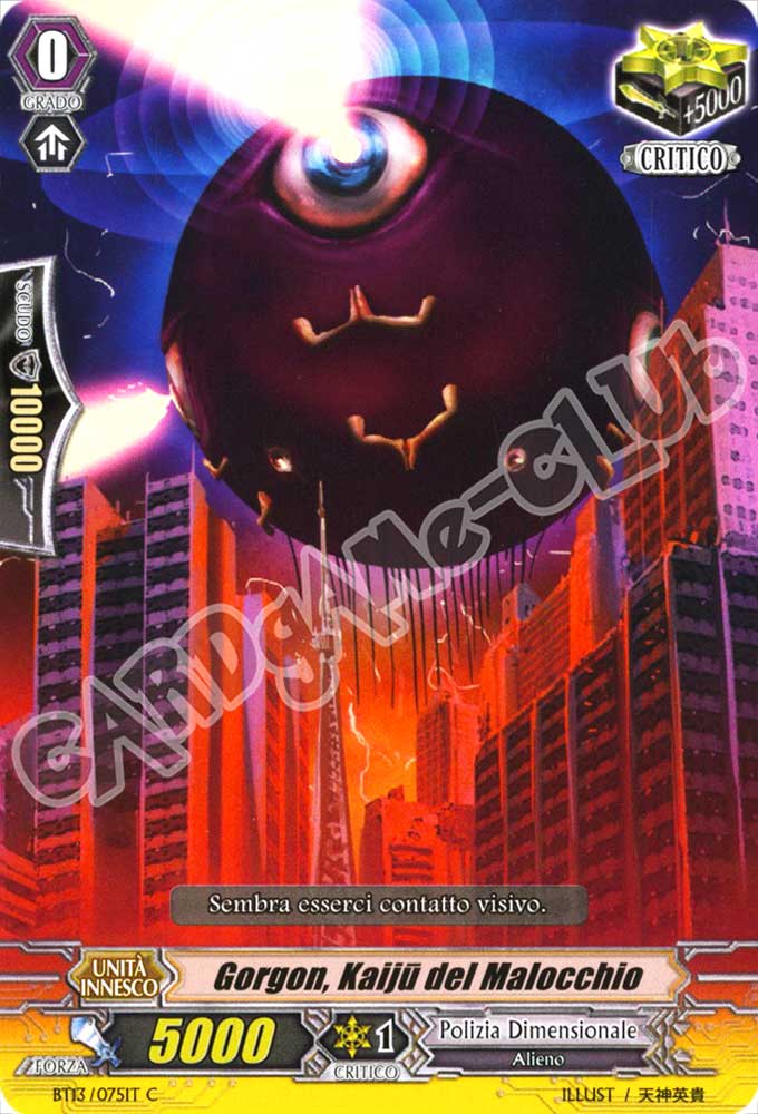 BT13-IT075 Gorgon, Kaiju del Malocchio comune normale (IT) -NEAR MINT-