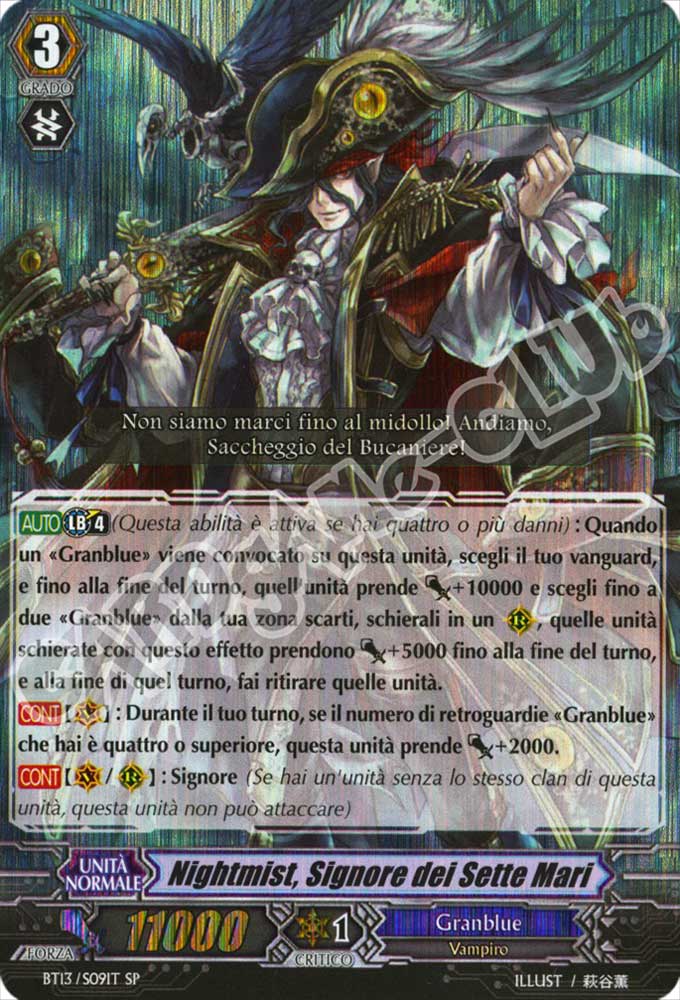 BT13-ITS09 Nightmist, Signore dei Sette Mari speciale foil (IT) -NEAR MINT-