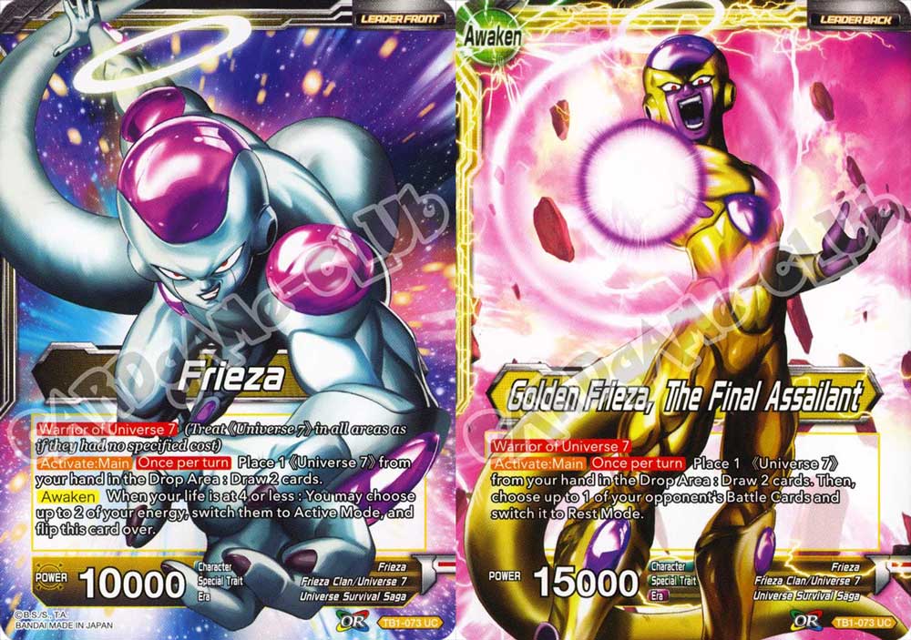 BT1-073 Frieza // Golden Frieza, The Final Assailant non comune normale/normale (EN) -NEAR MINT-