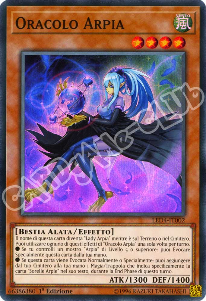 LED4-IT002 Oracolo Arpia super rara 1a Edizione (IT) -NEAR MINT-