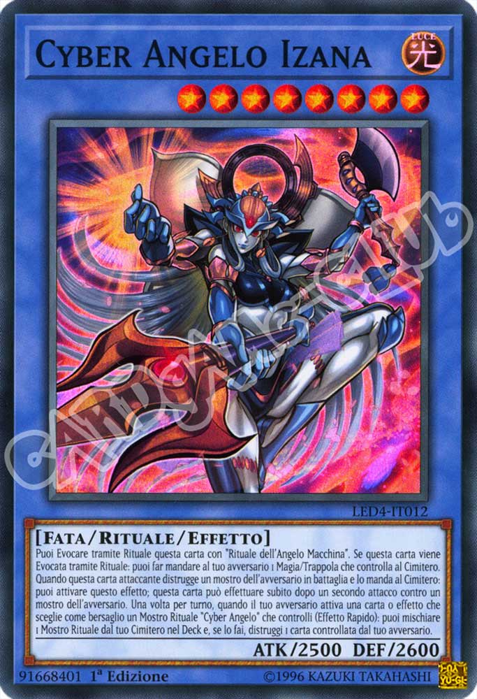 LED4-IT012 Cyber Angelo Izana super rara 1a Edizione (IT) -NEAR MINT-