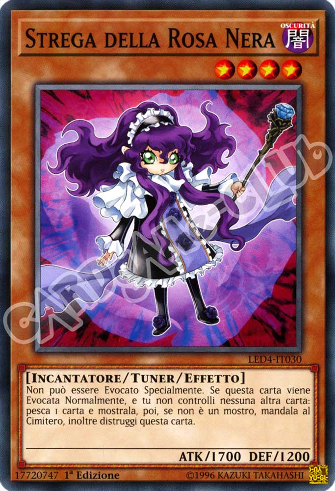 LED4-IT030 Strega della Rosa Nera comune 1a Edizione (IT) -NEAR MINT-