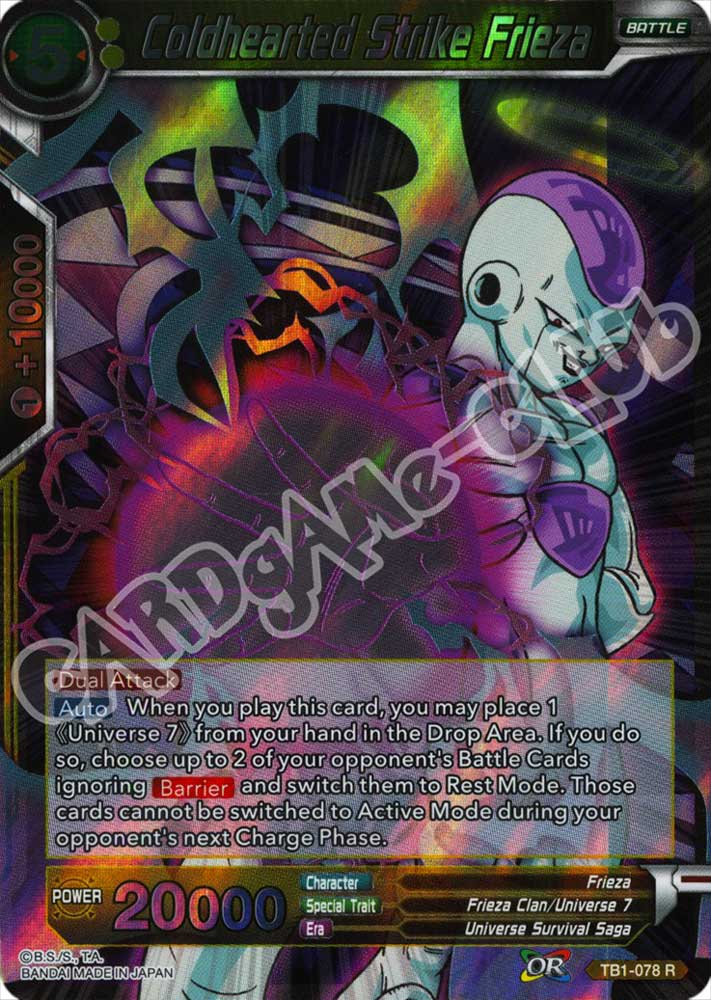 BT1-078 Coldhearted Strike Frieza rara foil (EN) -NEAR MINT-