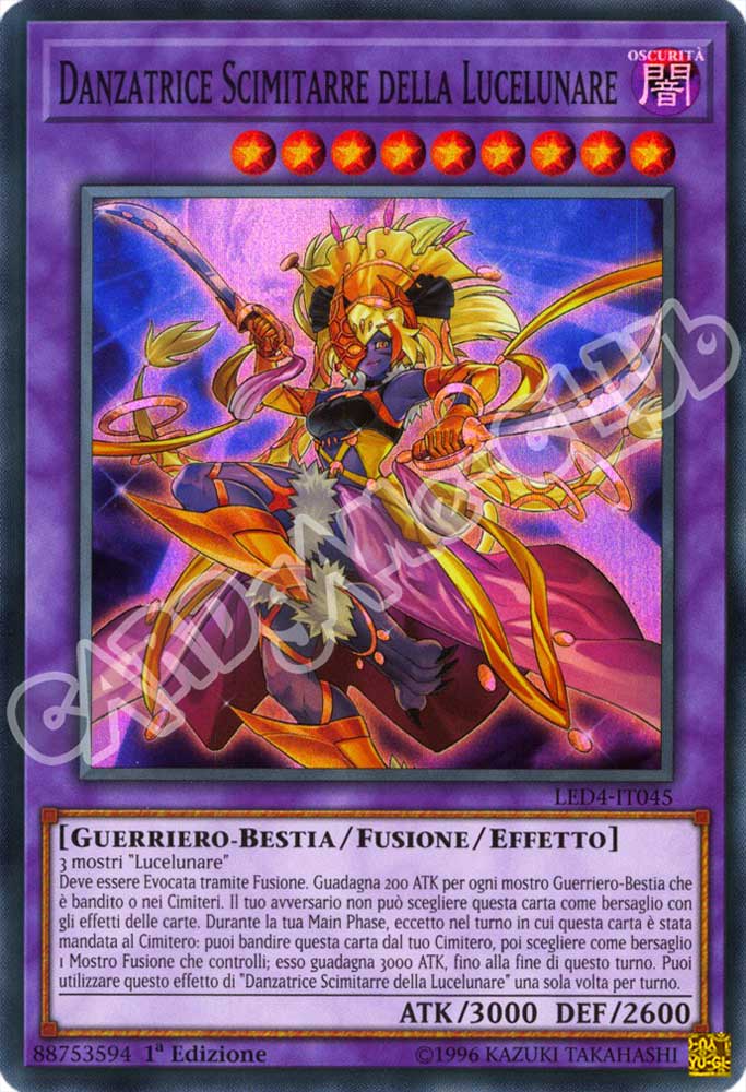 LED4-IT045 Danzatrice Scimitarre della Lucelunare super rara 1a Edizione (IT) -NEAR MINT-