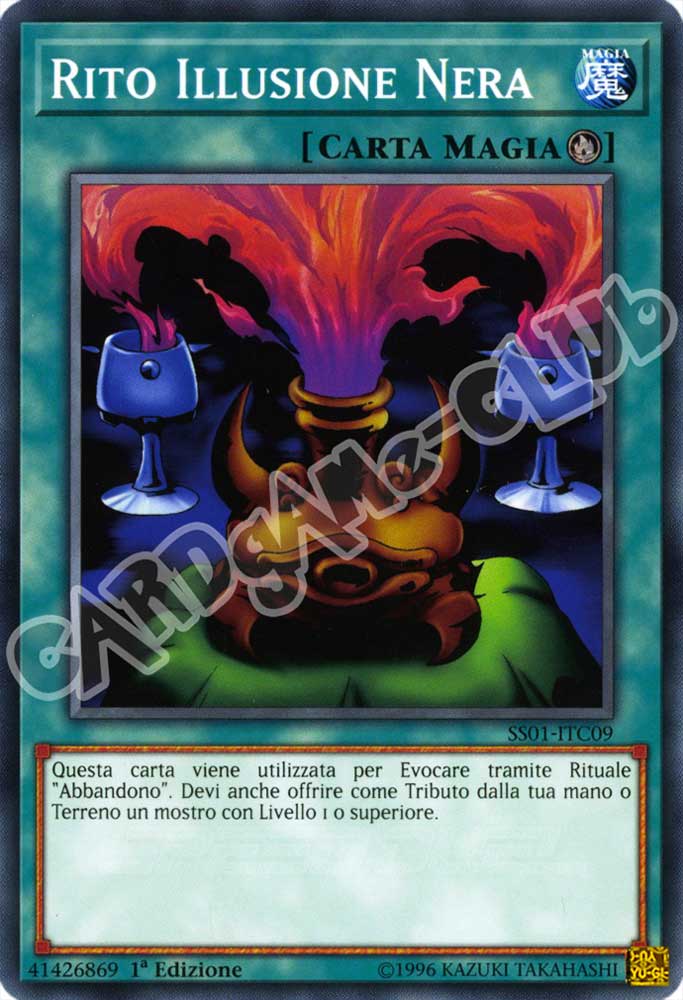 SS01-ITC09 Rito Illusione Nera comune 1a Edizione (IT) -NEAR MINT-