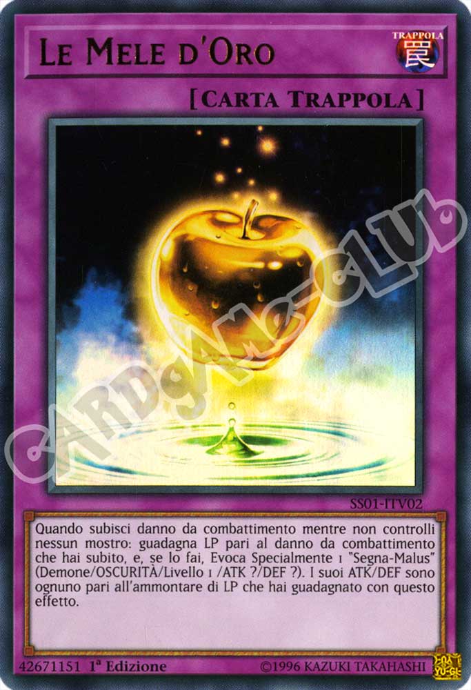 SS01-ITV02 Le Mele D'Oro ultra rara 1a Edizione (IT) -NEAR MINT-