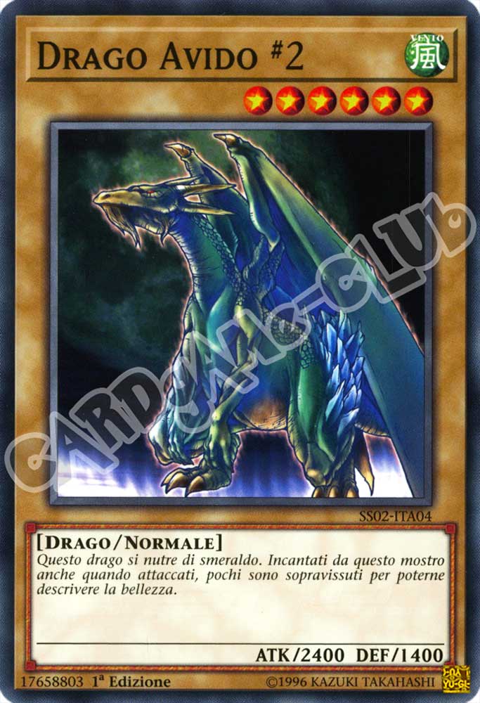 SS02-ITA04 Drago Avido #2 comune 1a Edizione (IT) -NEAR MINT-
