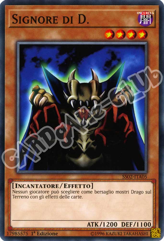 SS02-ITA05 Signore di D. comune 1a Edizione (IT) -NEAR MINT-