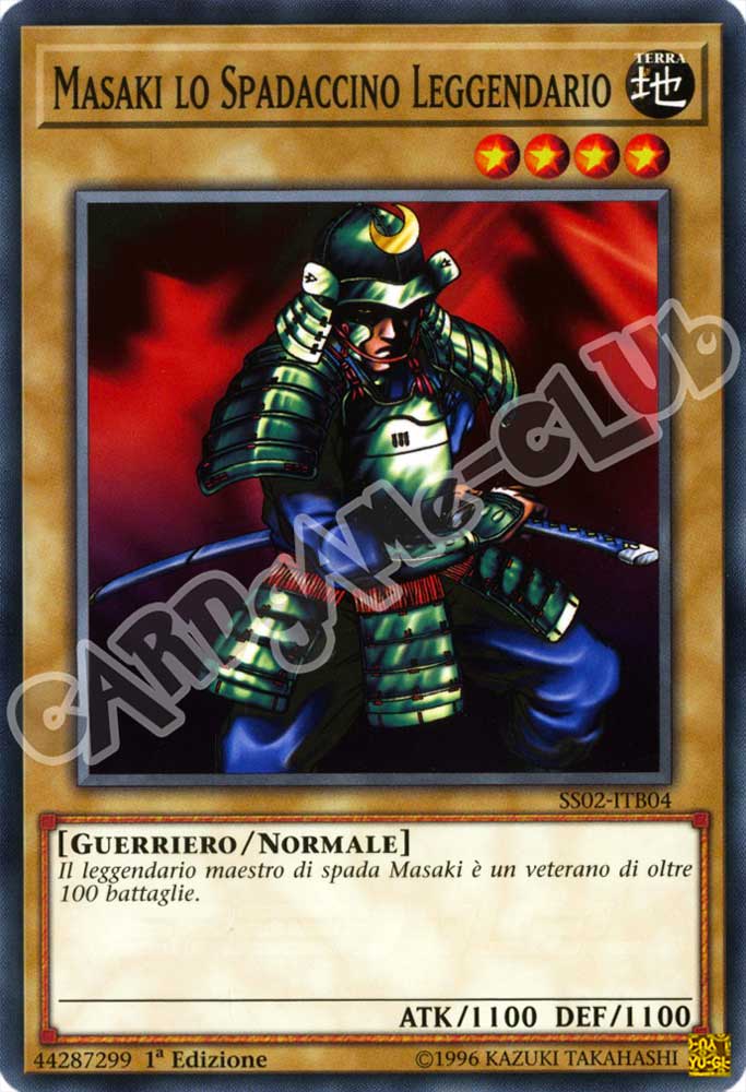 SS02-ITB04 Masaki lo Spadaccino Leggendario comune 1a Edizione (IT) -NEAR MINT-