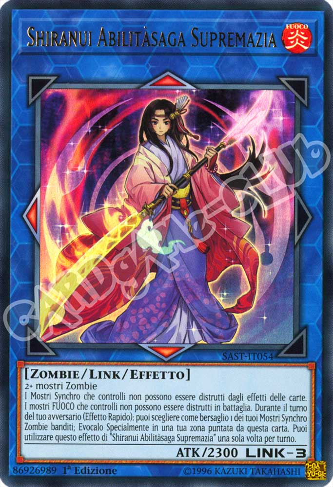 SAST-IT054 Shiranui Abilita'saga Supremazia ultra rara 1a Edizione (IT) -NEAR MINT-