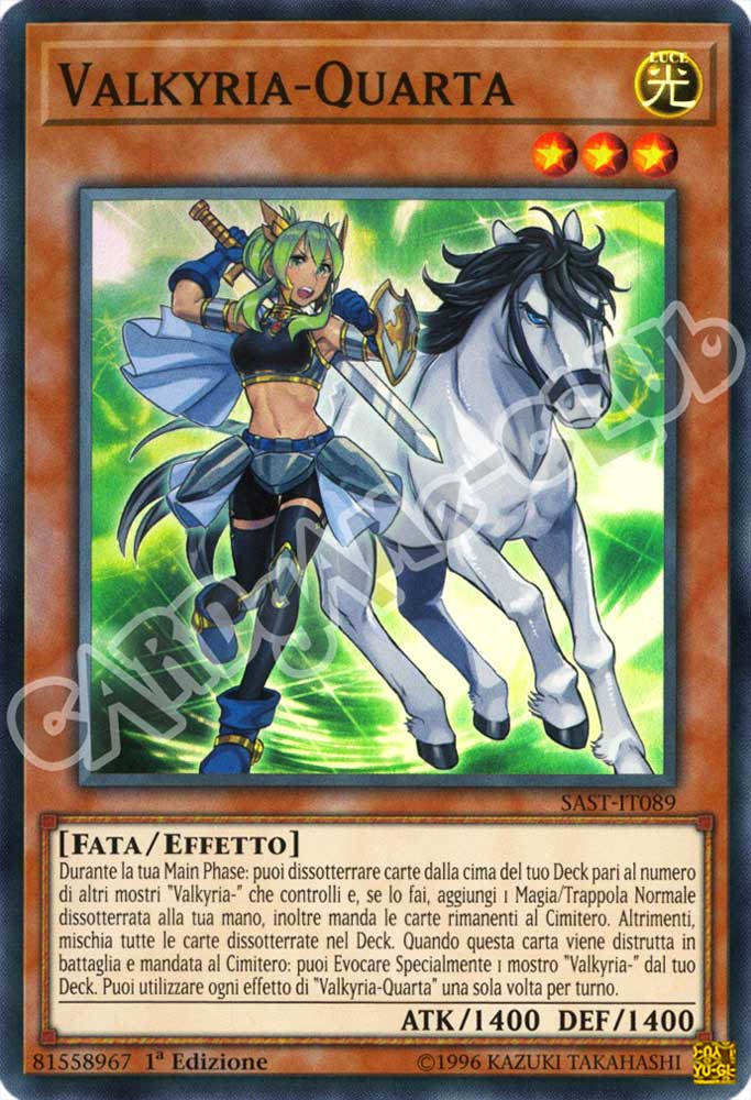SAST-IT089 Valkyria-Quarta super rara 1a Edizione (IT) -NEAR MINT-