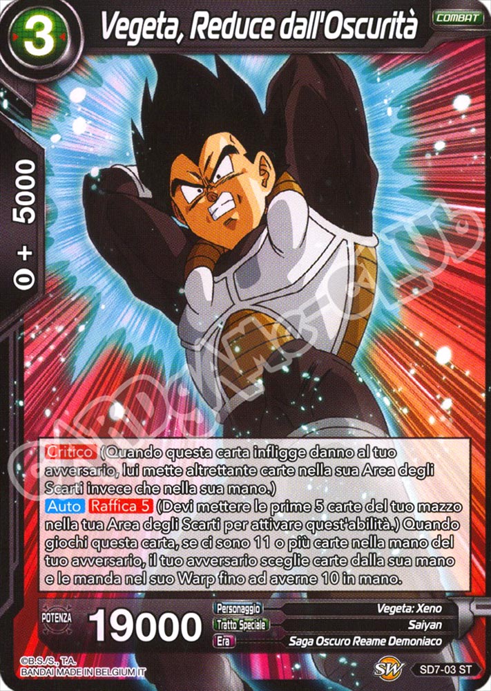 SD7-003 Vegeta, Reduce dall'Oscurita' starter normale (IT) -NEAR MINT-