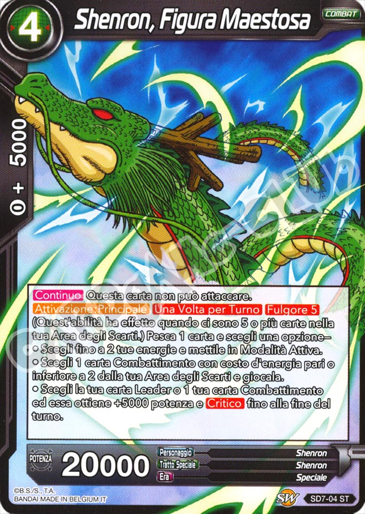 SD7-005 Shenron, Figura Maestosa starter normale (IT) -NEAR MINT-