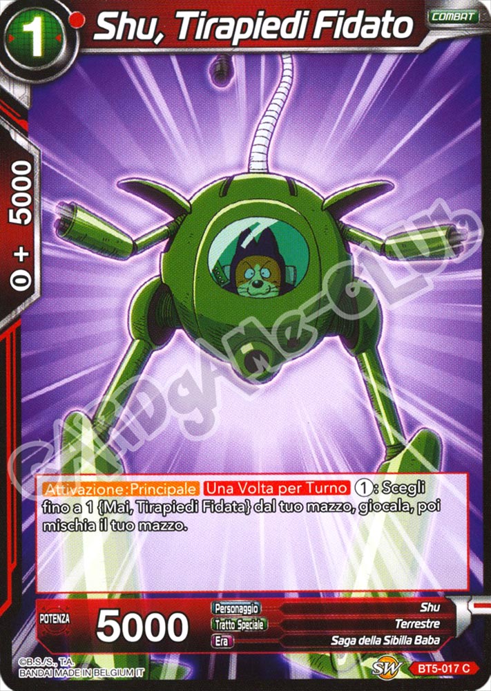 BT5-017 Shu, Tirapiedi Fidato comune normale (IT) -NEAR MINT-