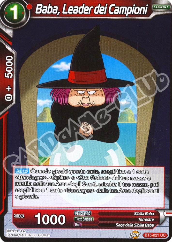 BT5-021 Baba, Leader dei Campioni non comune normale (IT) -NEAR MINT-
