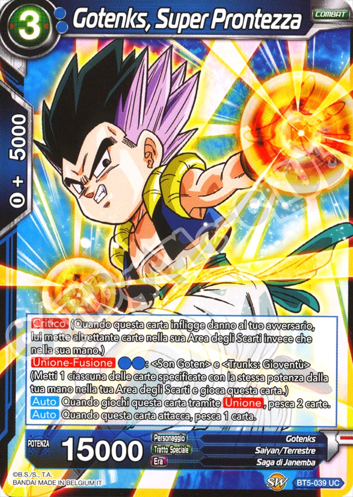BT5-039 Gotenks, Super Prontezza non comune normale (IT) -NEAR MINT-