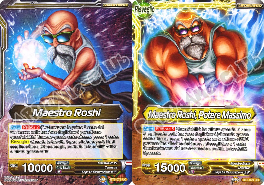 BT5-079 Maestro Roshi // Maestro Roshi, Potere Massimo non comune normale/normale (IT) -NEAR MINT-