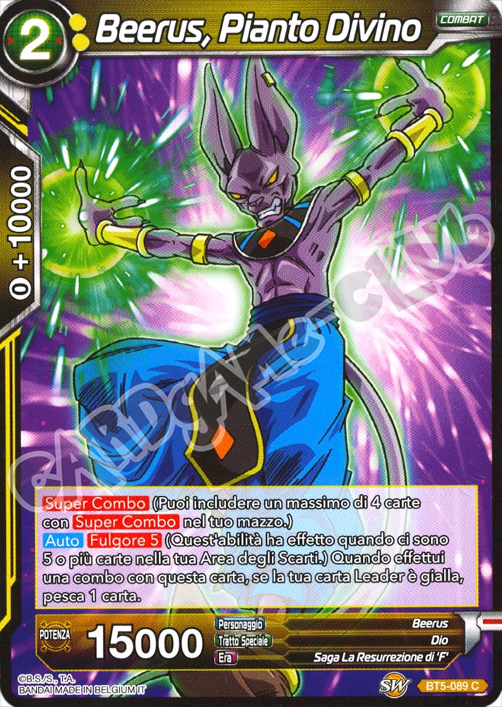 BT5-089 Beerus, Pianto Divino comune normale (IT) -NEAR MINT-