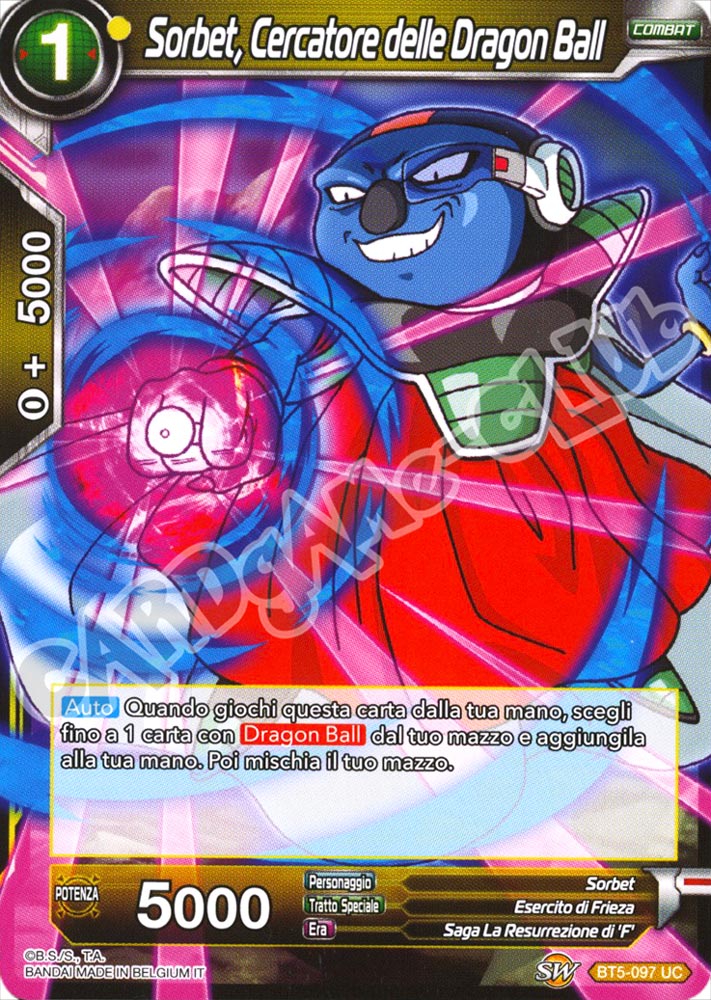 BT5-097 Sorbet, Cercatore delle Dragon Ball non comune normale (IT) -NEAR MINT-